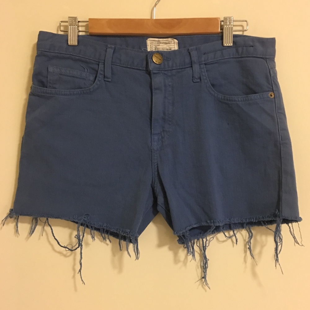 Current Elliott Cut Off Jean Shorts distressed